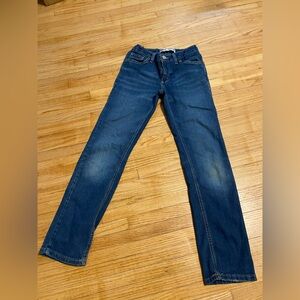 Levi’s 511 Boy Size 12 Classic Blue Denim Jeans Dark Wash Adjustable Waist Slim